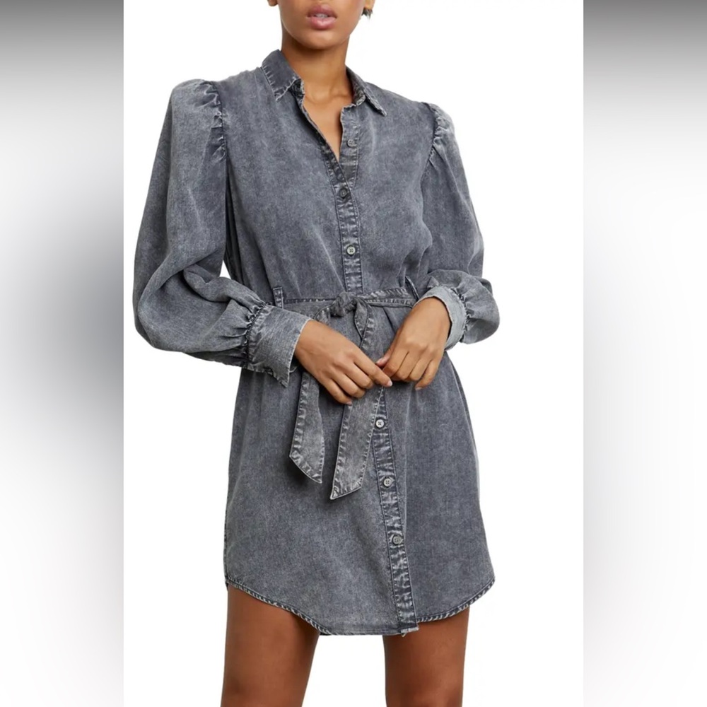 Rails Adele Acid Wash Denim Dress - chambray
